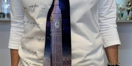Powiększ grafikę: Krawat przedstawiający Big Ben