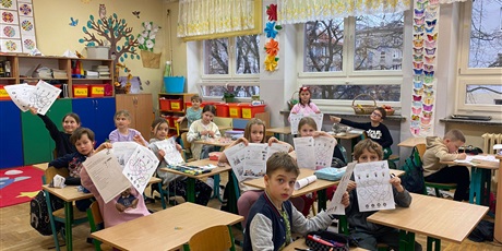 Powiększ grafikę: Dzień Tramwajarza - prezentacja i zajęcia w  świetlicy kl.1a, 2a i 3a przeprowadzone przez ucznia kl.3a - Szymona