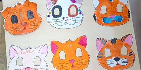 Światowy dzień kota - zajęcia plastyczne w świetlicy klas 1a i 1c