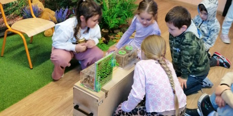 Powiększ grafikę: Uczniowie z 2a poznają tajemnice świata mrówek. 