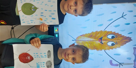 Powiększ grafikę: Złota Jesień-zajęcia świetlicowe kl.1A, 2A I 2C